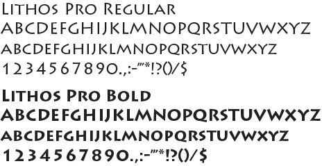 SKC Font Lithos Pro