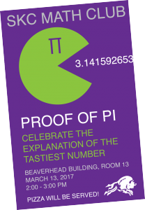 SKC Math Club Pi Party 2017 Poster