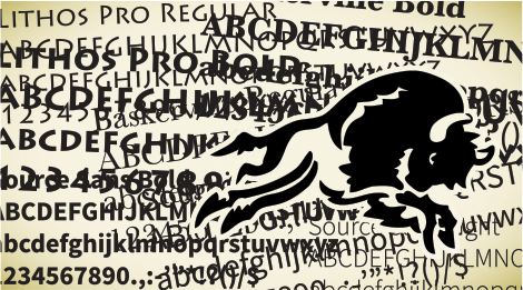 Typography Bison